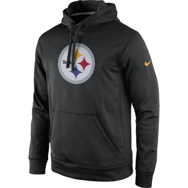 Men Pittsburgh Steelers Nike Practice Performance Pullover Hoodie Black